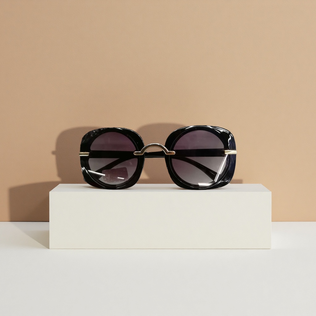 Gafas de sol negras moda protección uv gafas polarizadas unisex