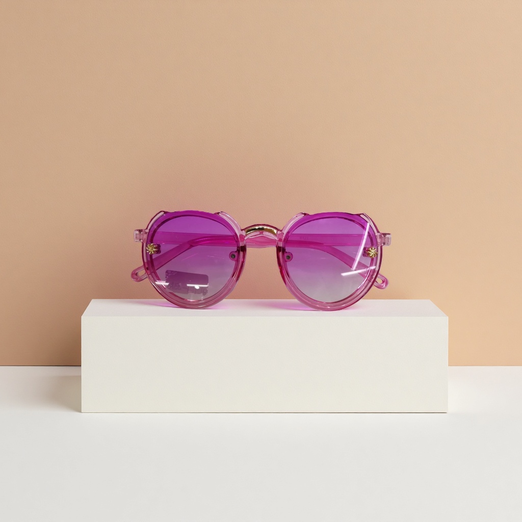 Pink gradient lens sunglasses, fashionable UV-resistant polarized sunglasses