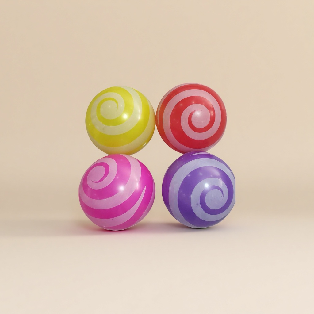 Colorful spiral-patterned spherical creative decorative items, fun handicrafts for home and office desktops Application Scenario