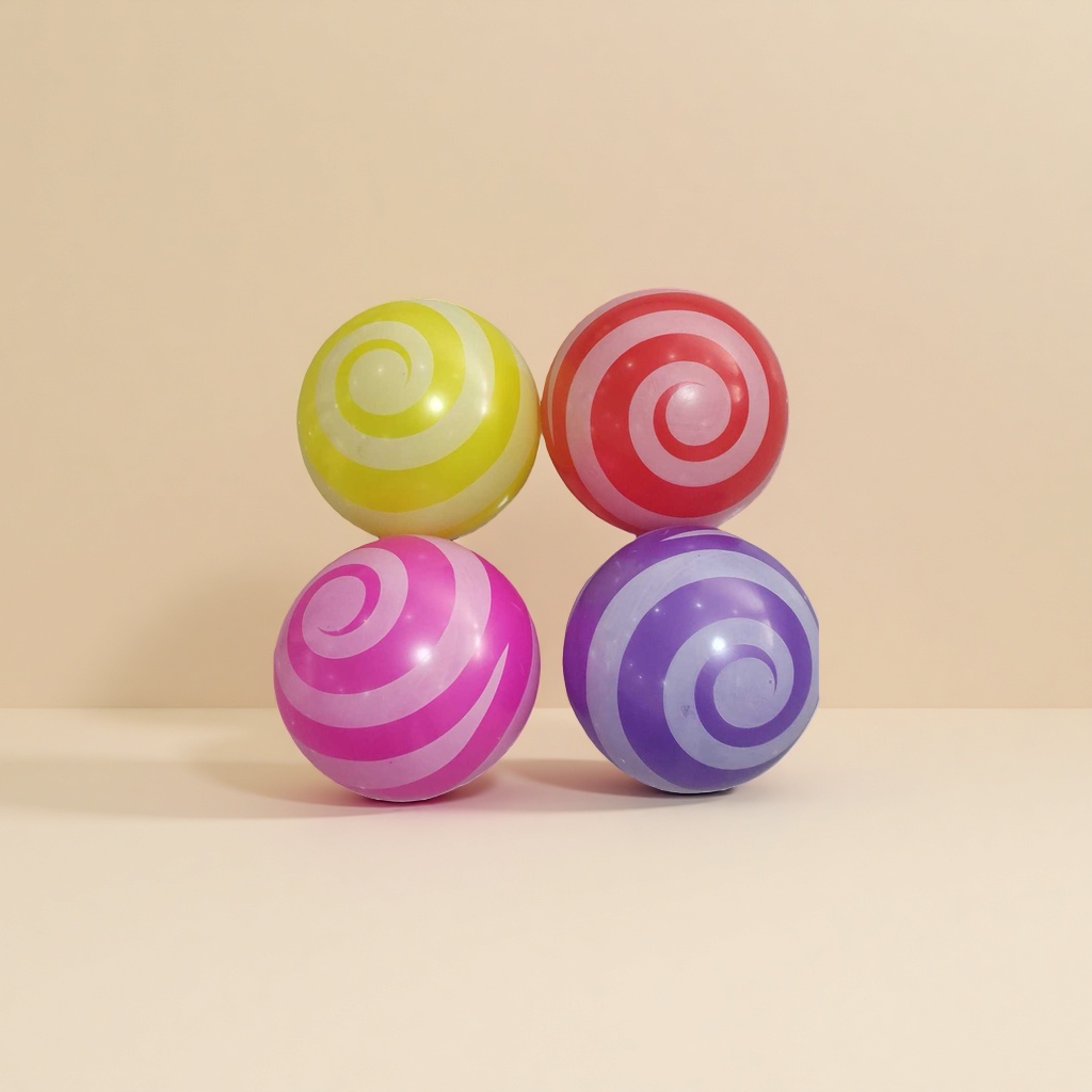 Colorful spiral-patterned spherical creative decorative items, fun handicrafts for home and office desktops details Picture