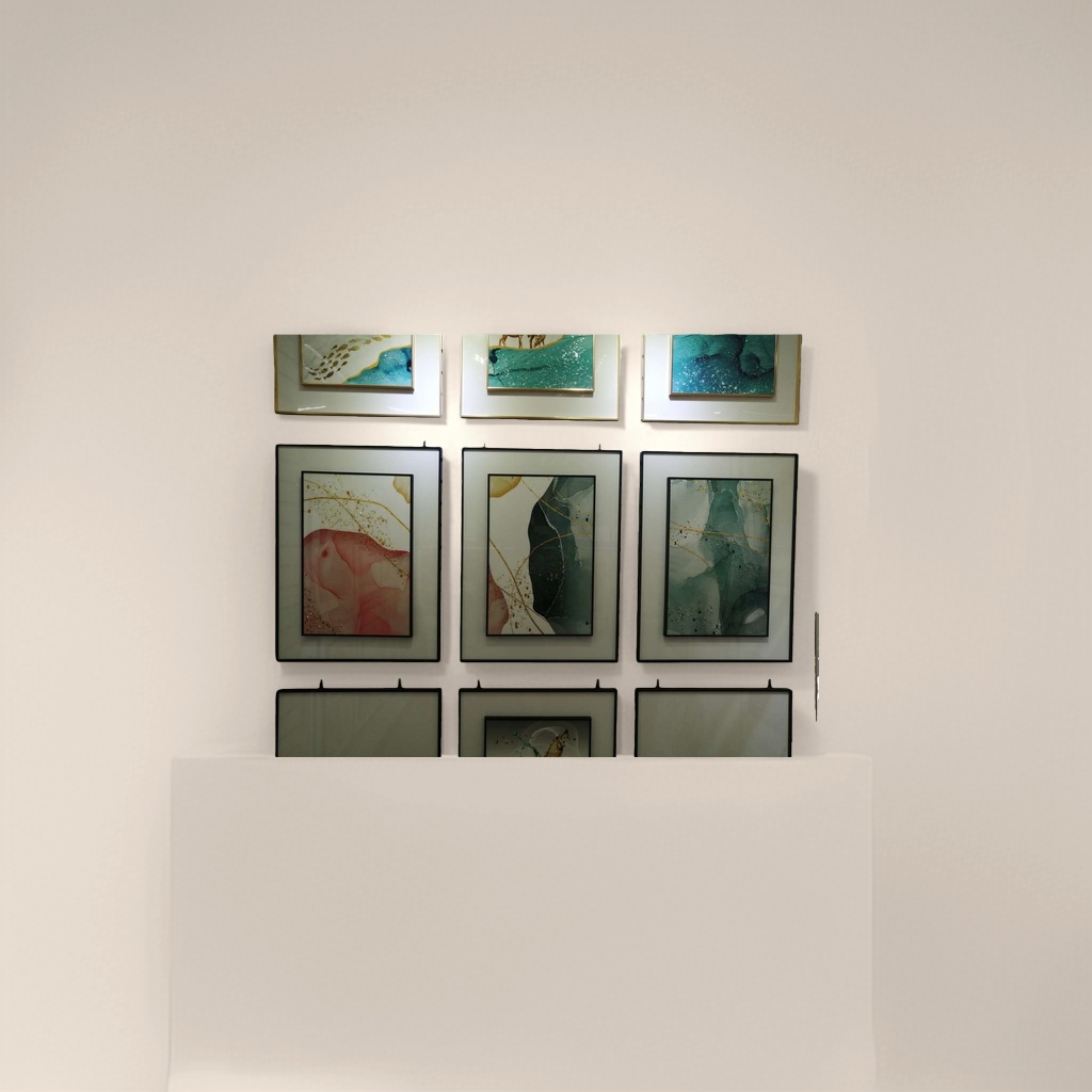 Pintura de arte abstracto pintura decorativa sala de estar dormitorio pintura colgante moderno simple viento nórdico decoración de pared details Picture