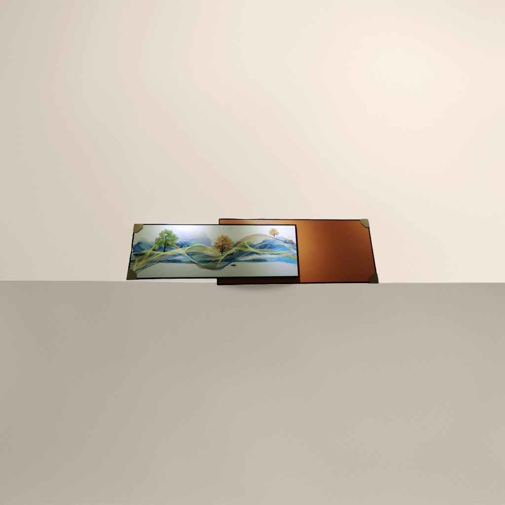 Colorful abstract landscape paintings, main oil paintings, fabric decorative paintings, living room, bedroom, soft decoration murals details Picture