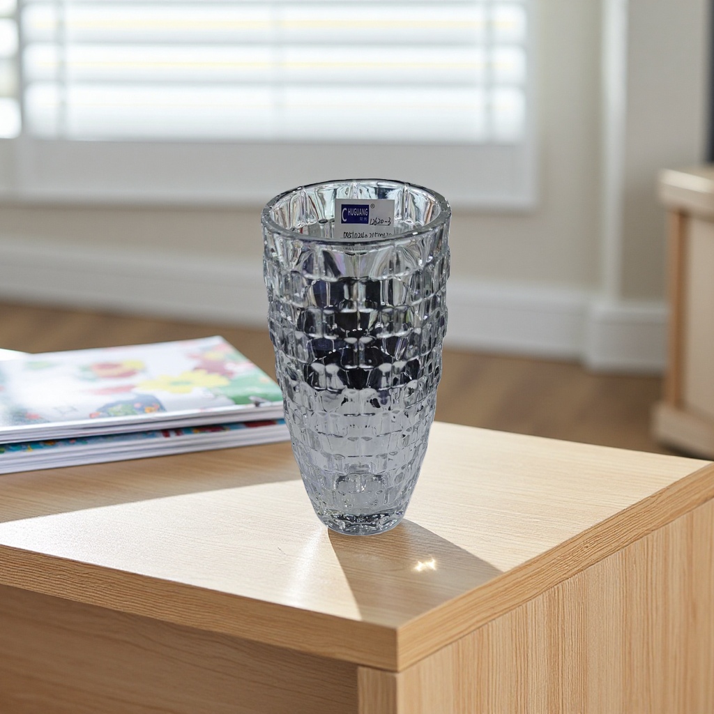 Jarrón de vidrio transparente sala de estar arreglos florales decoración piezas de alta borosilicato resistente al calor simple moderno details Picture