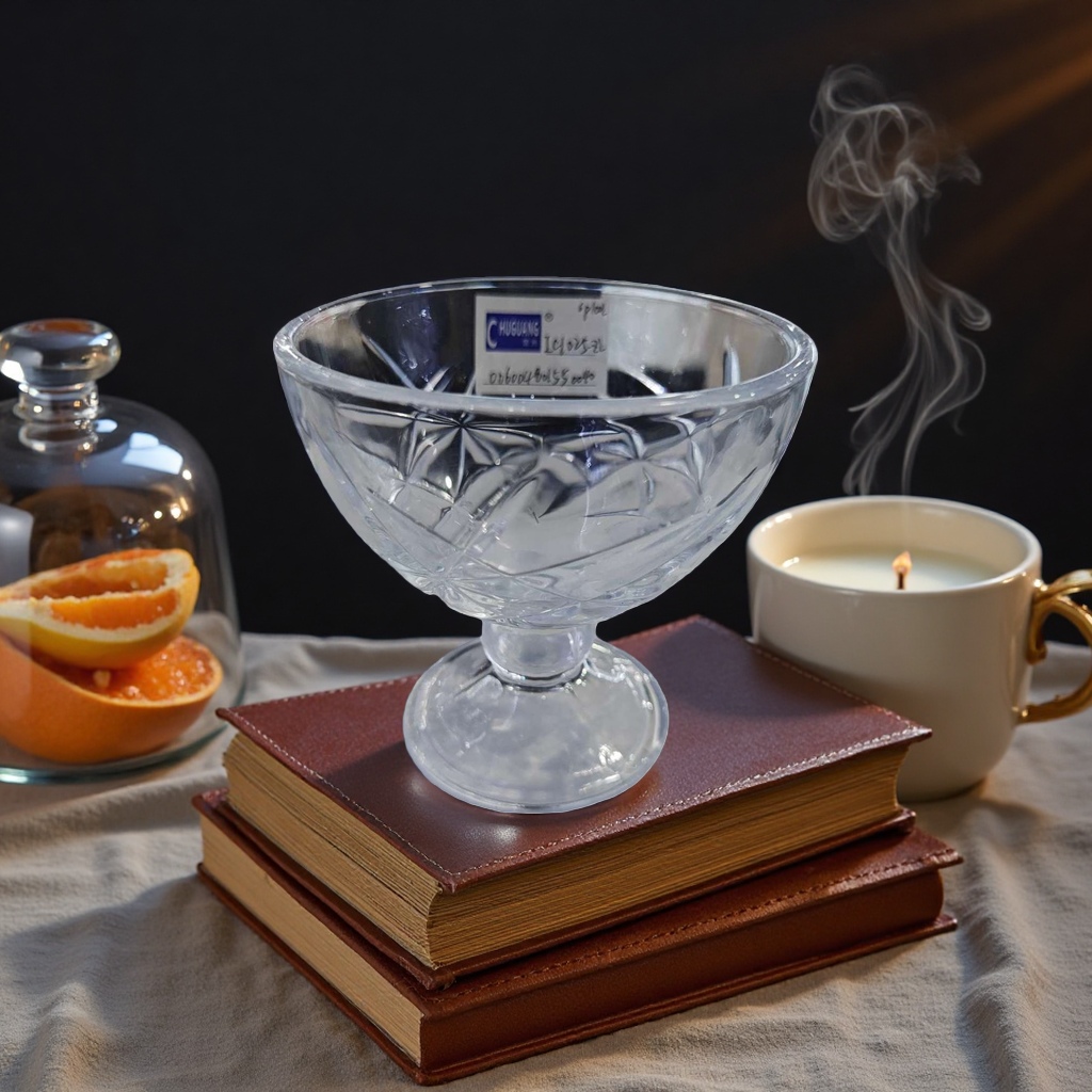 透明雕花高脚杯 酒吧家用红酒杯香槟杯玻璃杯套装