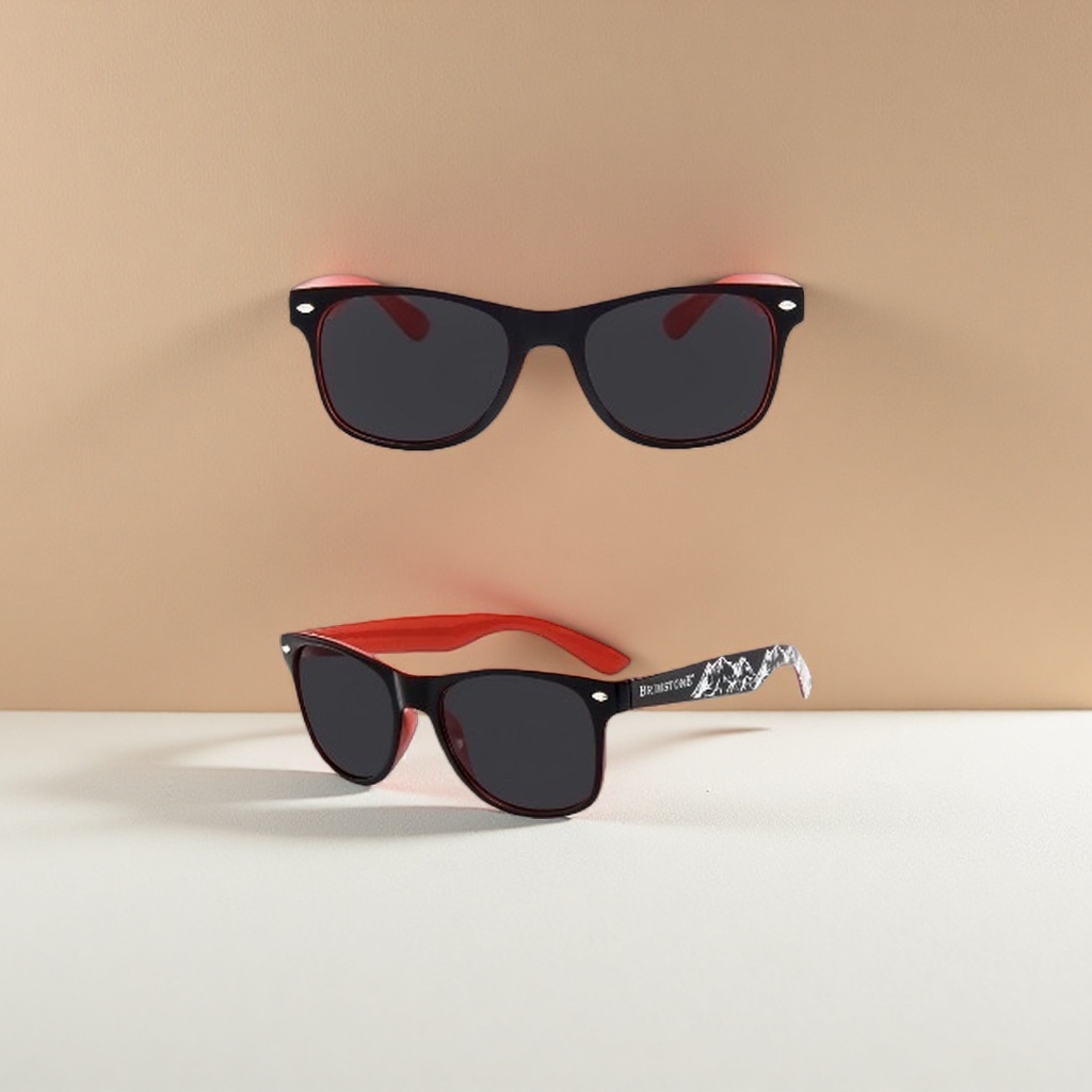 Black frame and red temple sunglasses are fashionable and versatile. Polarized sunglasses are suitable for both men and women
