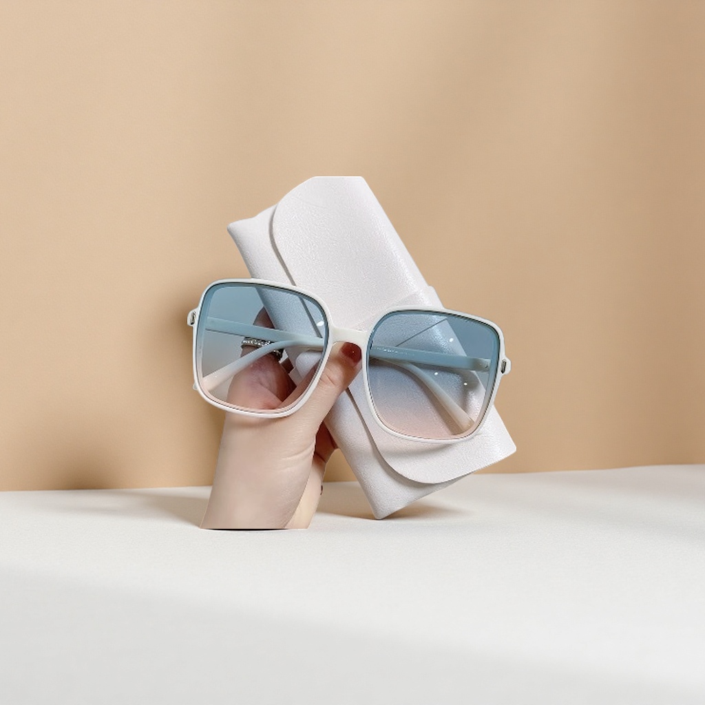 White square sunglasses are fashionable and versatile, with UV protection and polarized light