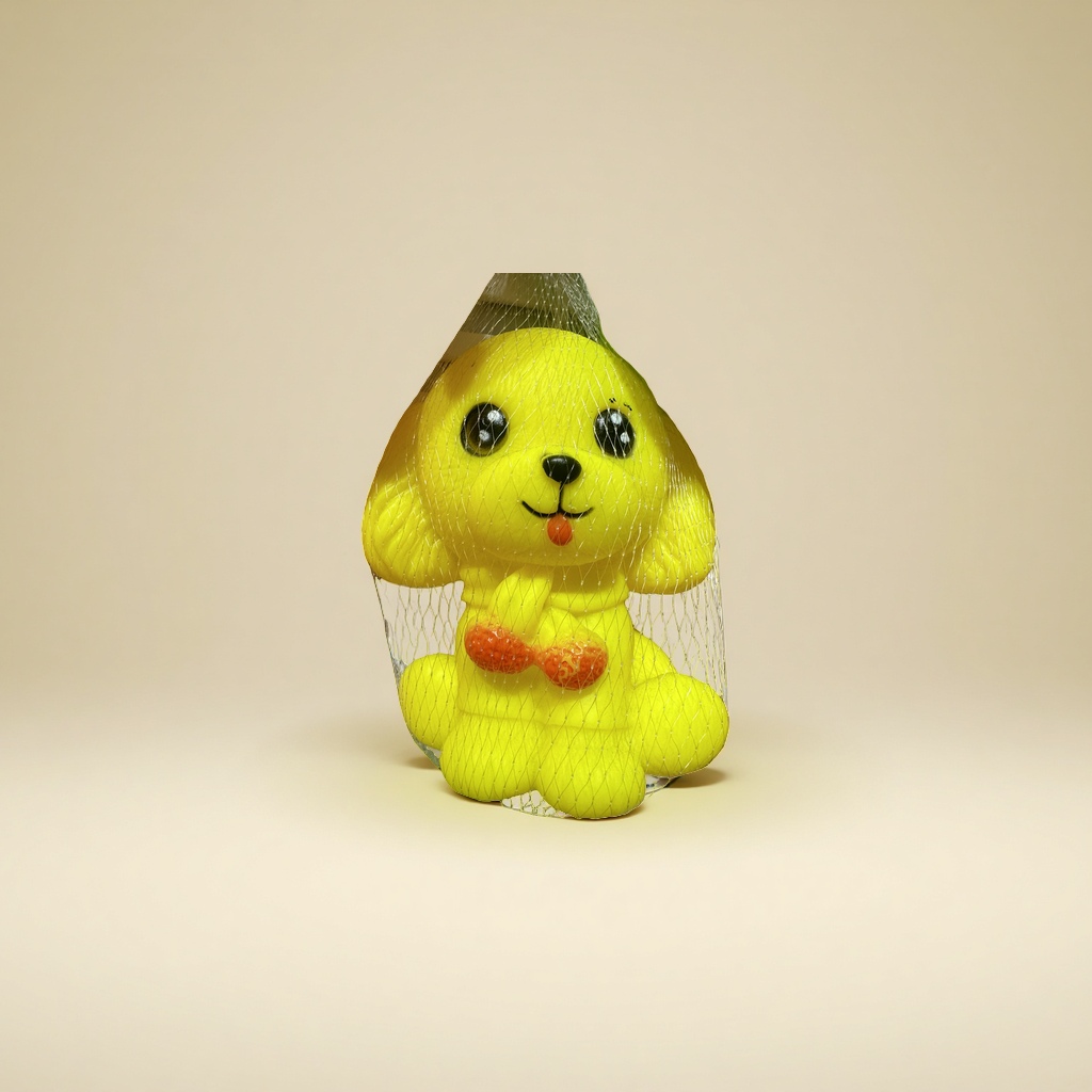 Yellow cartoon dog plush toys, cute dog figurines, indoor decorative items Application Scenario