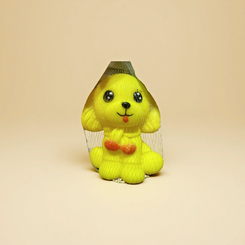 Yellow cartoon dog plush toys, cute dog figurines, indoor decorative items Specification image