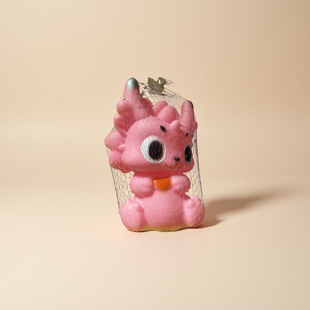 Pink cartoon animal plush toys, cute and adorable pet dolls, children's educational and soothing dolls details Picture