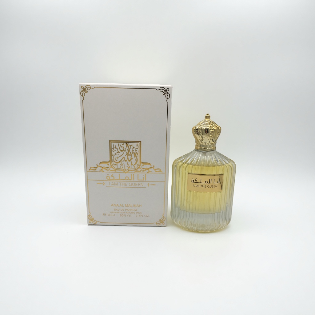 Ana Al Malikah I Am The Queen perfume caja de regalo blanca cuerpo corona dorada Application Scenario