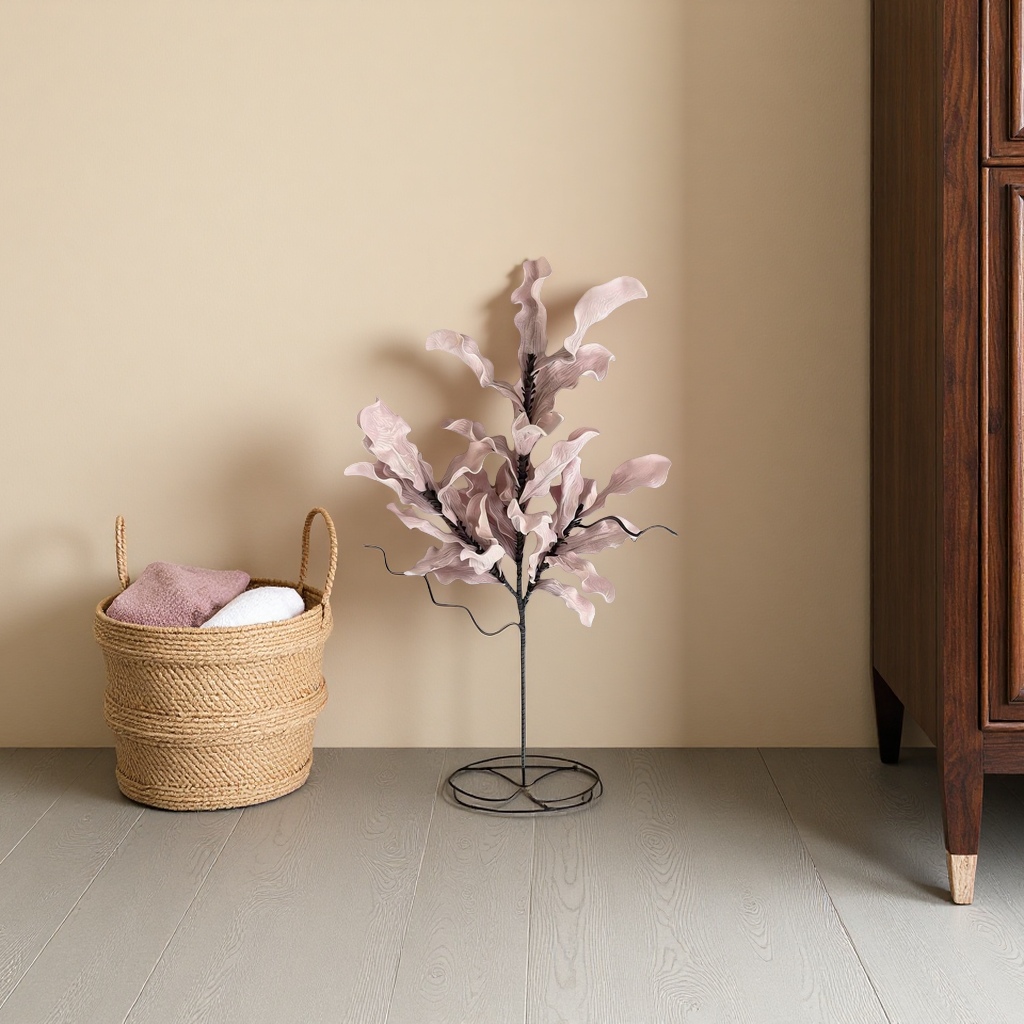 EVA foam decorative flower, beige lily branch artificial flower decoration, home living room and bedroom ornaments details Picture