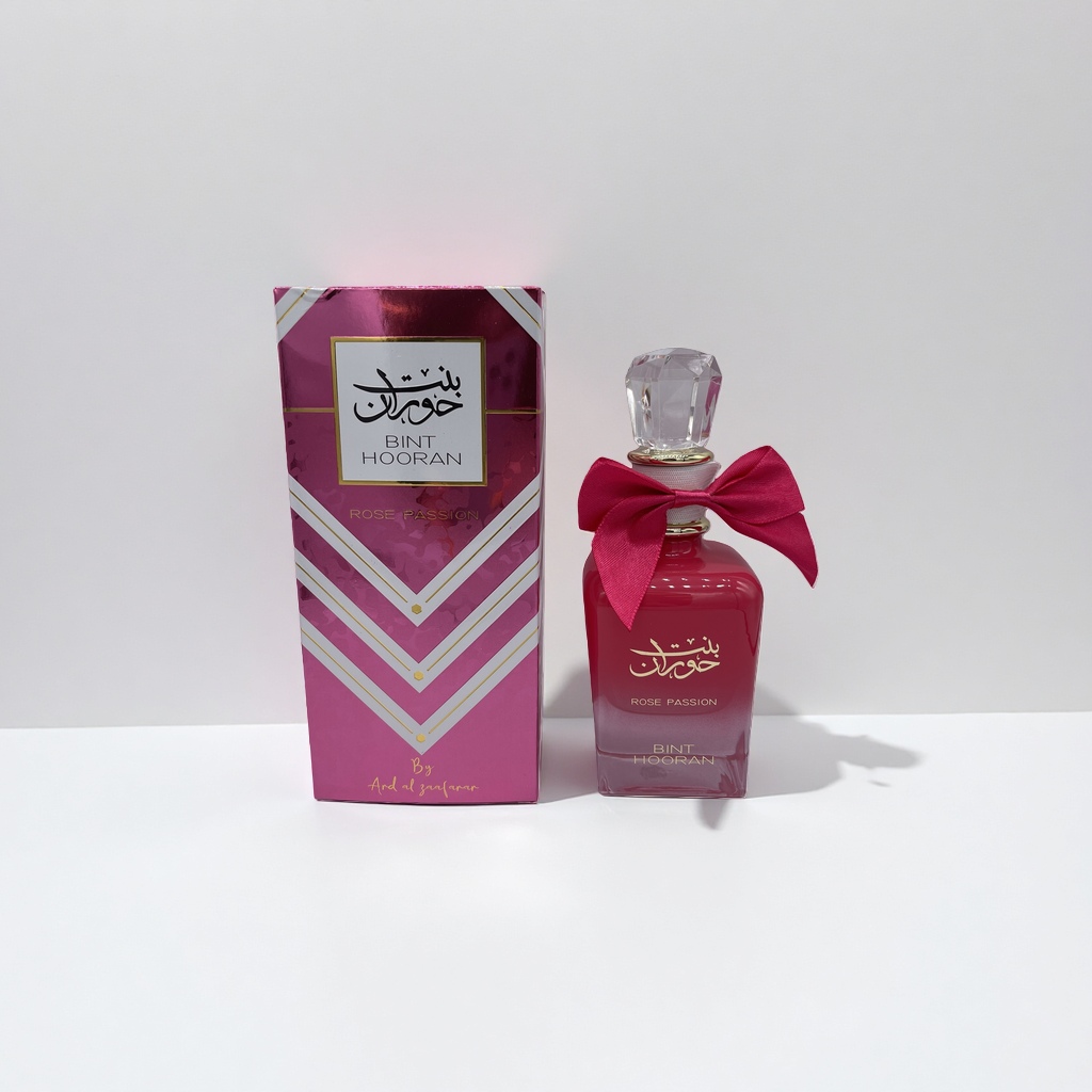 BINT HOORAN Golden Gift Box Transparent glass Perfume 100ml silver and gold packaging yellow and green gradient perfume liquid crystal bottle cap