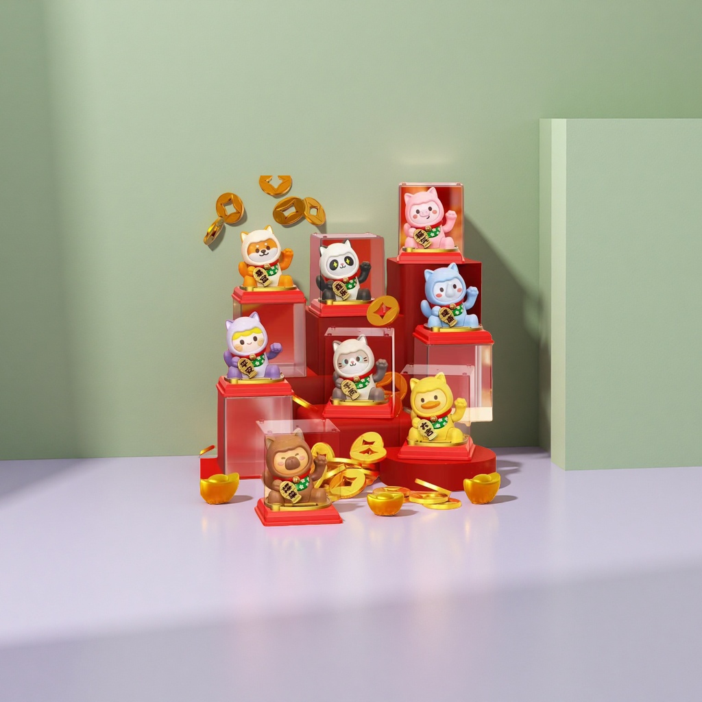 Colorful Maneki Neko toy main body decoration home decoration cute Maneki Neko cat Application Scenario