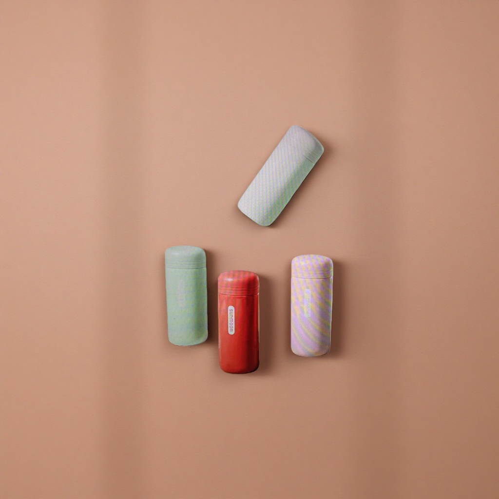 sunmoon colored thermos cup: red, light green, pink and purple, cylindrical 180ml, white stand style Specification image