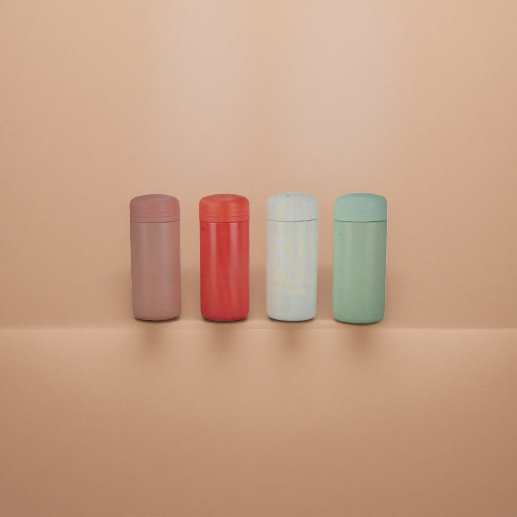The four-color gradient design insulated cup with a large capacity of 500ml is portable for both office and home use details Picture