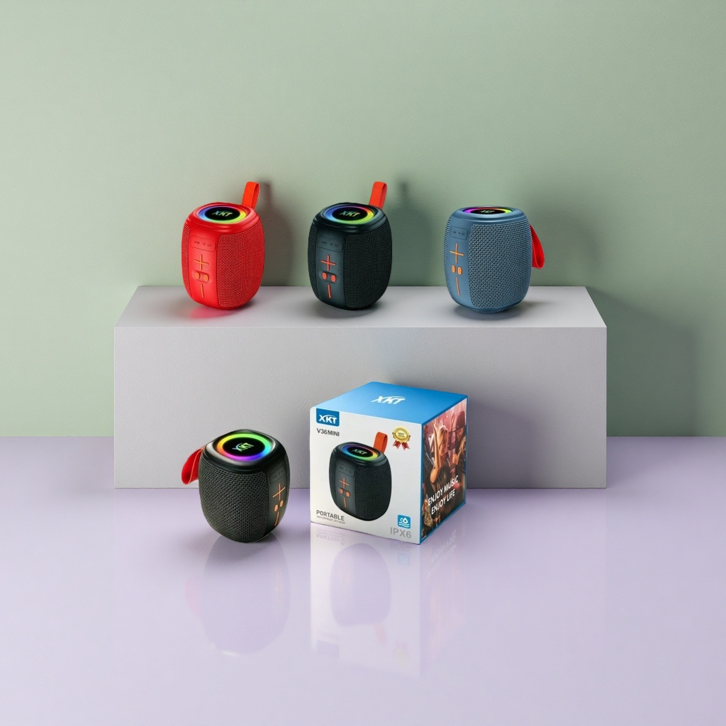 The main body of the color portable Bluetooth speaker supports wireless connection, is small, light and has high-fidelity sound effects Specification image