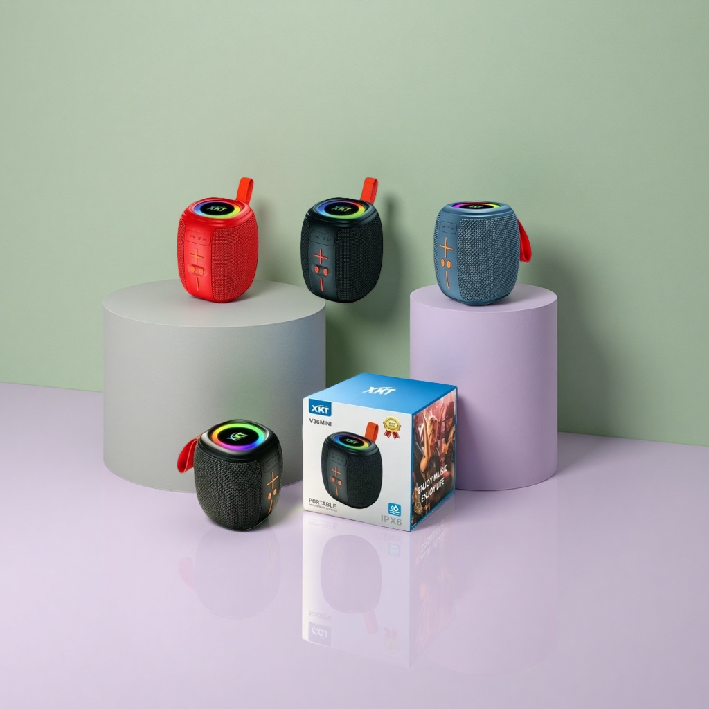 The main body of the color portable Bluetooth speaker supports wireless connection, is small, light and has high-fidelity sound effects Application Scenario
