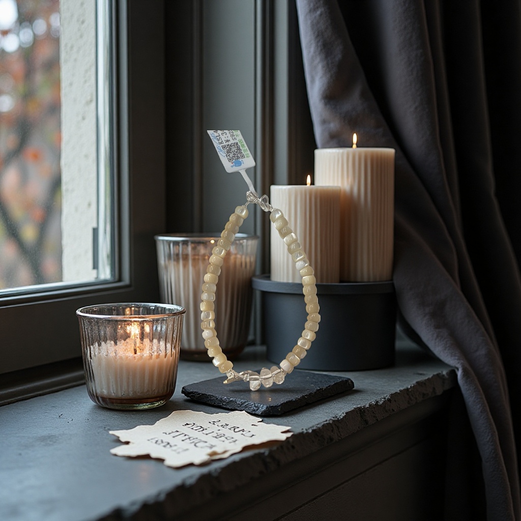 米色珍珠串珠手链 女款简约百搭饰品