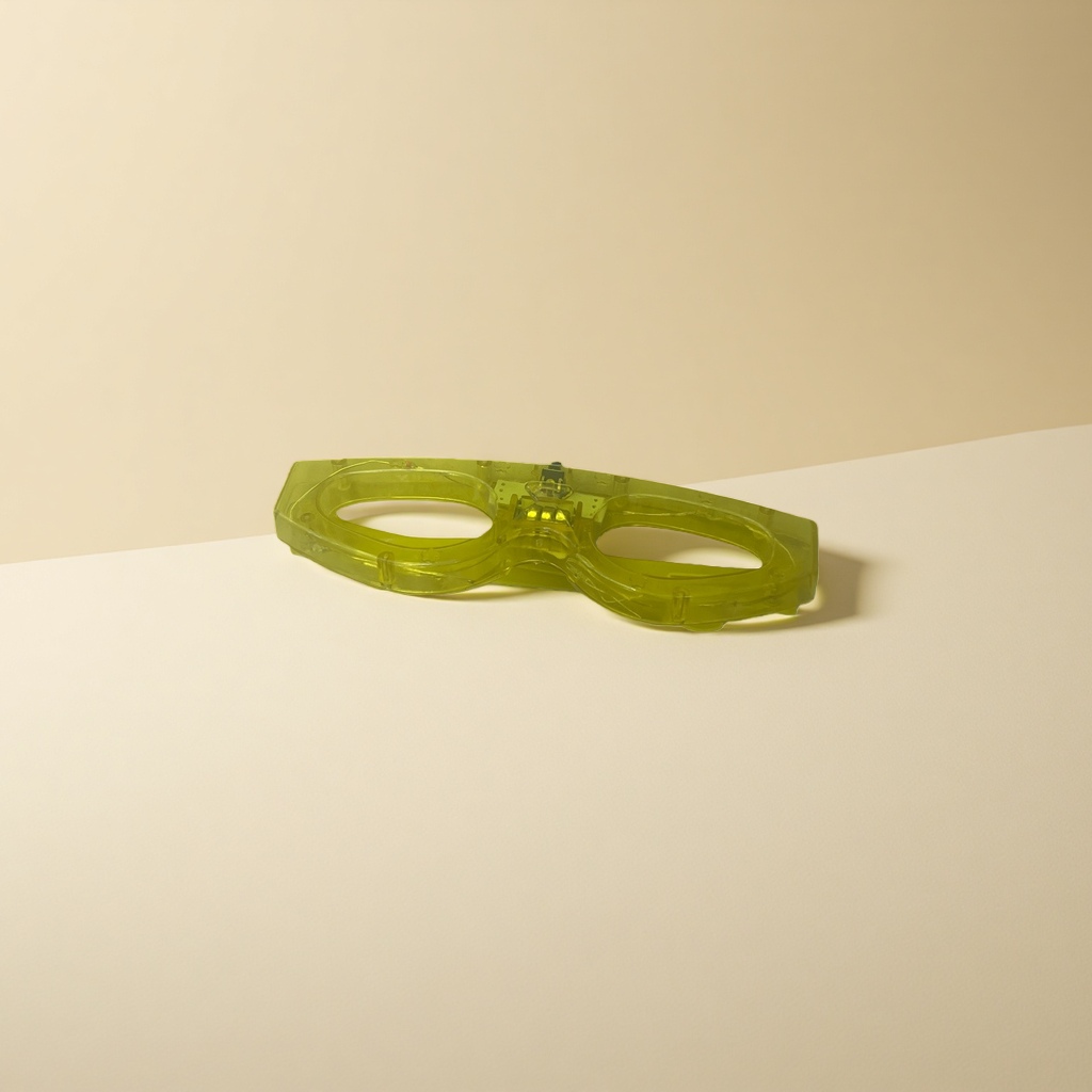 Yellow transparent swimming goggles, anti-fog, waterproof and UV-resistant, suitable for both adults and children details Picture