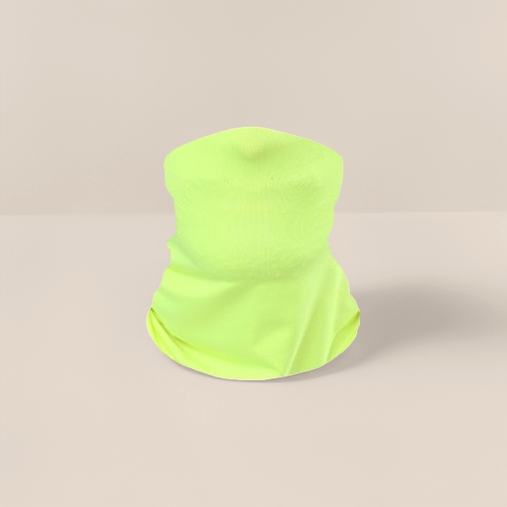 Fluorescent green ice silk scarf windproof all-in-one accessory Specification image