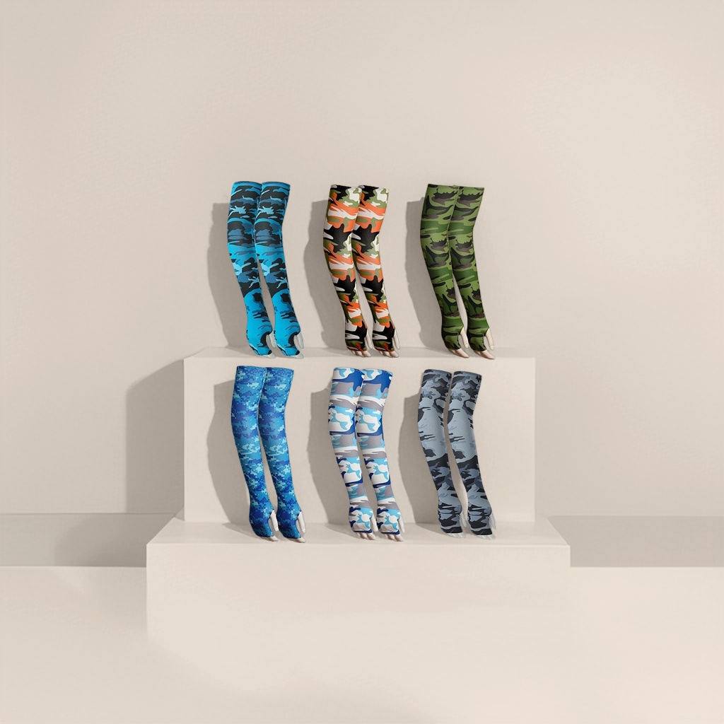 Camouflage pattern sports arm guards are breathable and anti-slip, suitable for both men and women Application Scenario