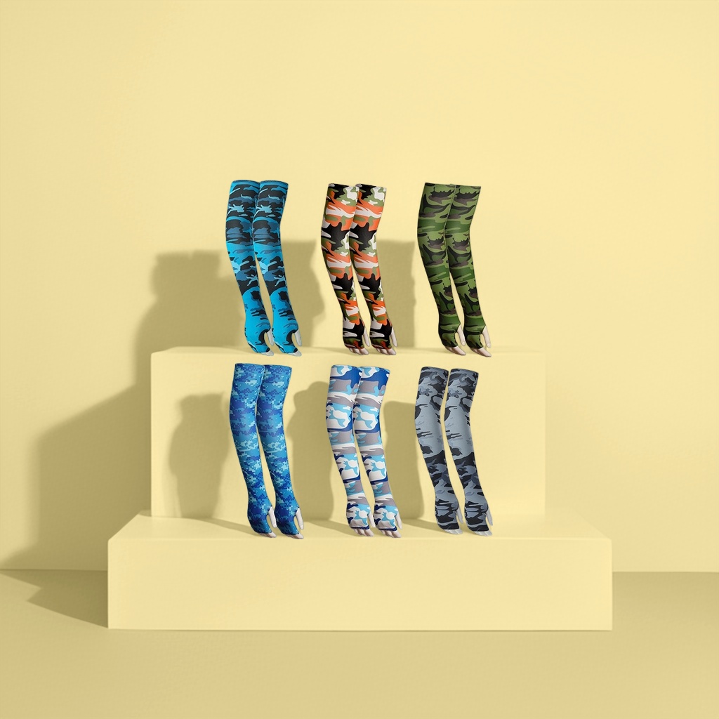Camouflage pattern sports arm guards are breathable and anti-slip, suitable for both men and women details Picture