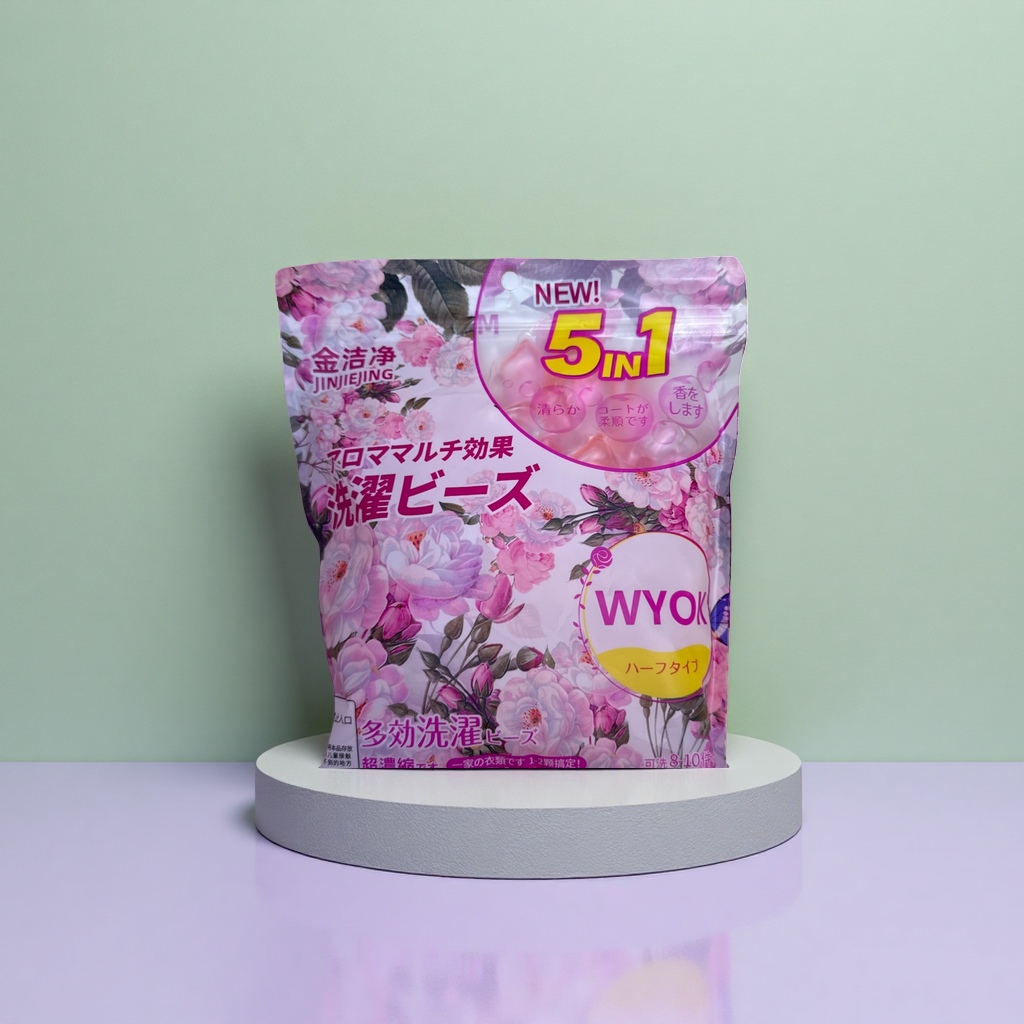 粉色花卉图案包装袋细节图