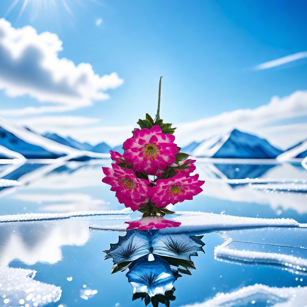 Pink and white faux flower bouquets with white dots for living room, bedroom and wedding decoration Specification image