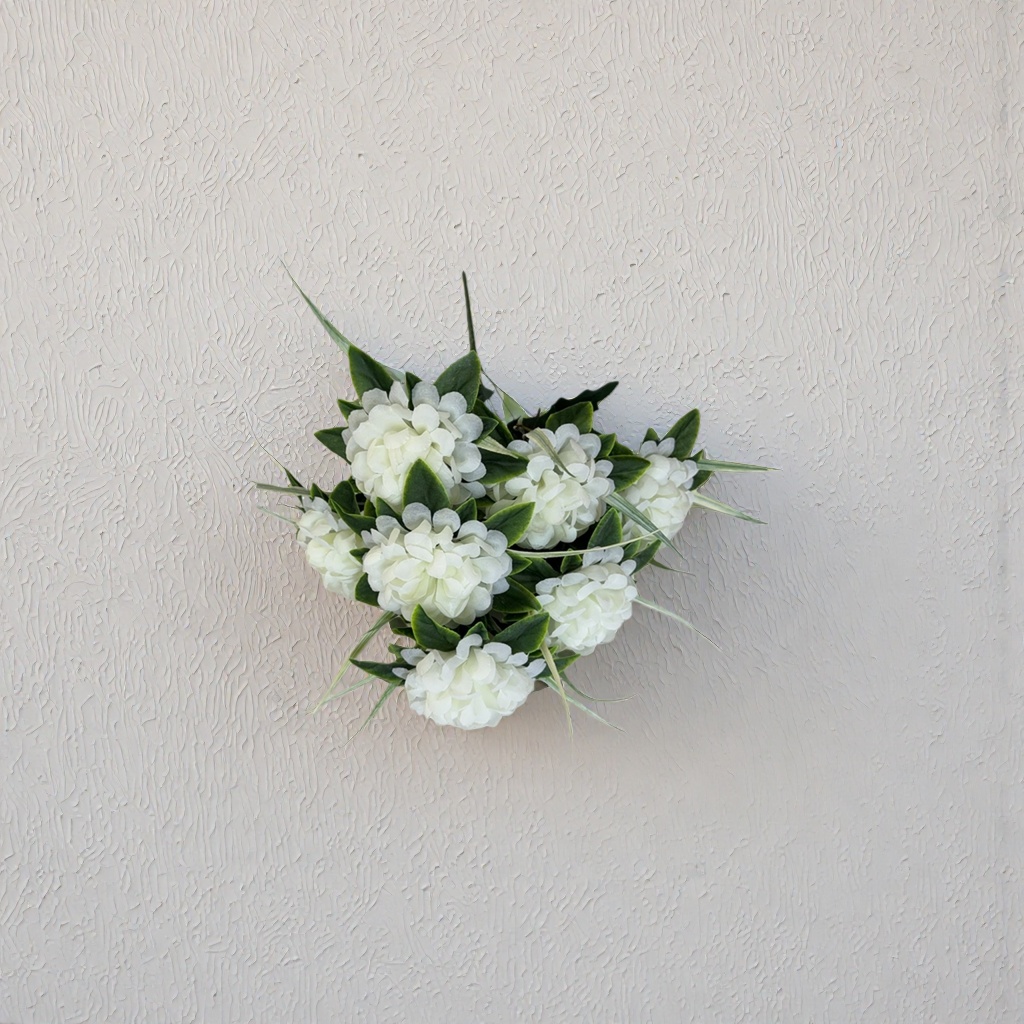 White artificial flower bouquets for living room and bedroom decoration, flower art ornaments, and preserved flower gift boxes Specification image