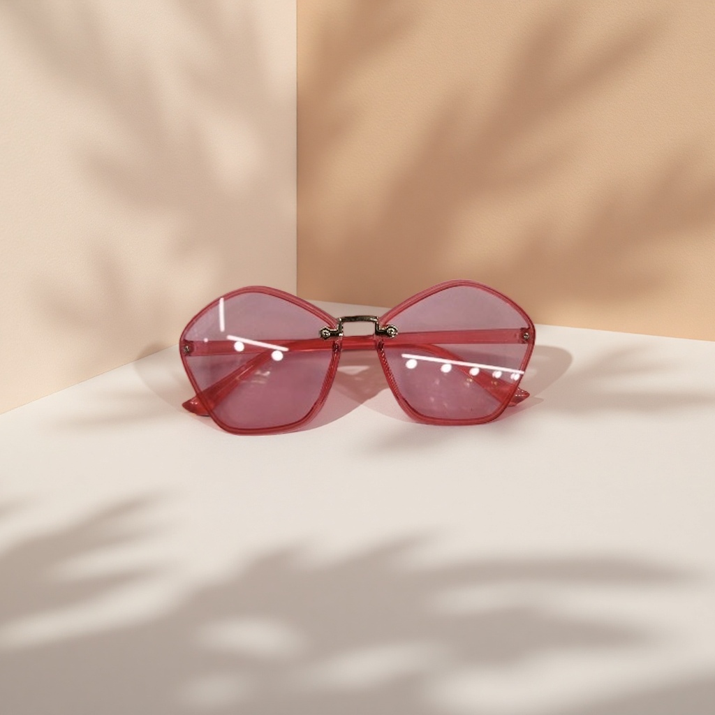 Gafas de sol rojas en forma de mariposa moda vintage anti-uv polarizado shades Specification image