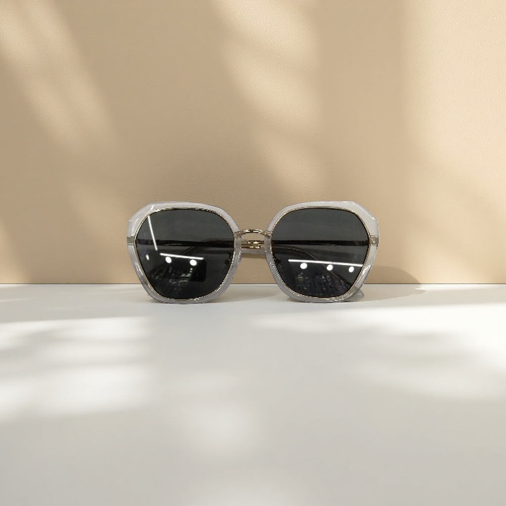 Marco transparente gafas de sol moda ligera protección uv gafas de sol polarizadas details Picture