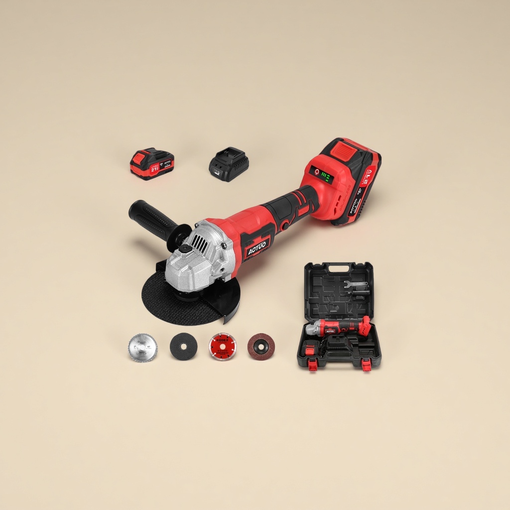 طاحونة زوايا كهربائية بالألوان حمراء وأسود، طحن يدوي لقطع أدوات صقل Specification image