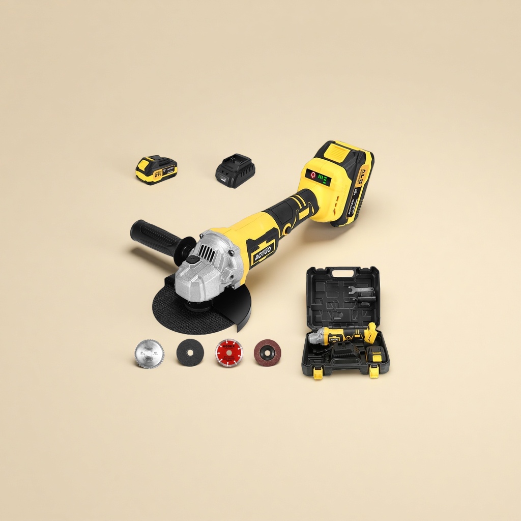 Professional-grade handheld Angle grinding machine parts for the main body of the yellow and black alternating Angle grinding machine details Picture