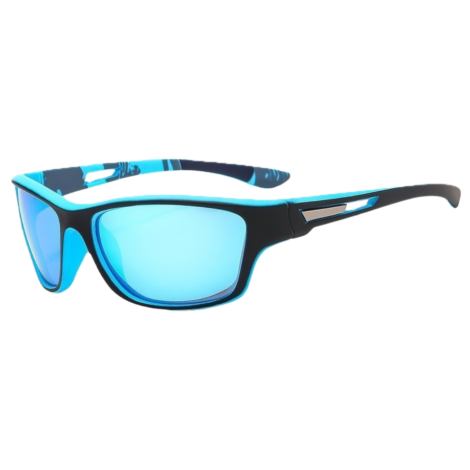 Gafas de sol con lentes azules moda polarizada protección uv unisex Item Picture
