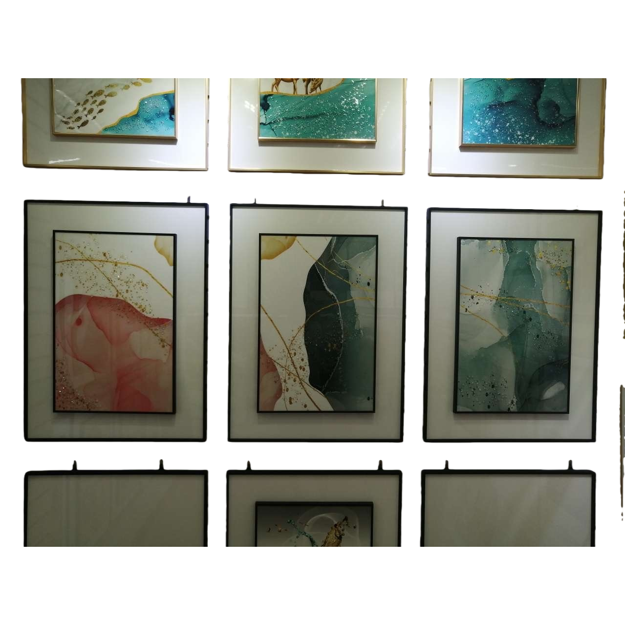 Pintura de arte abstracto pintura decorativa sala de estar dormitorio pintura colgante moderno simple viento nórdico decoración de pared Item Picture