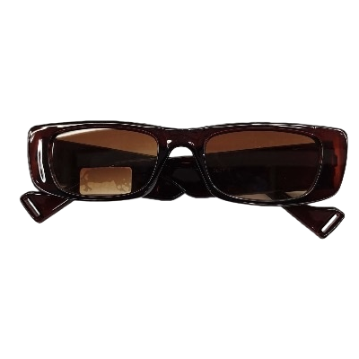 نظارات شمسية مربعات بنية داكنة، نظارات شمسية مضادة للأشعة فوق البنفسجية Item Picture