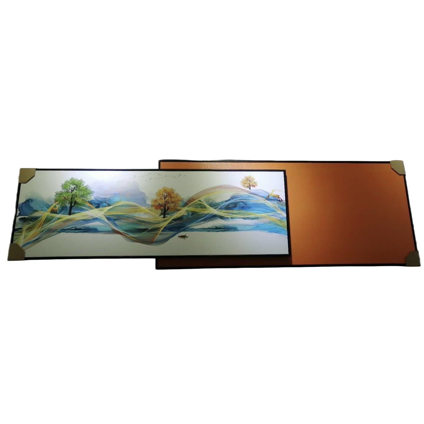 Colorful abstract landscape paintings, main oil paintings, fabric decorative paintings, living room, bedroom, soft decoration murals Item Picture