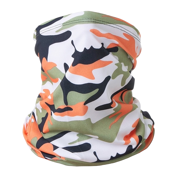 Red, blue and black camouflage knitted warm neck cover, suitable for both men and women, sports windproof neck protection Item Picture