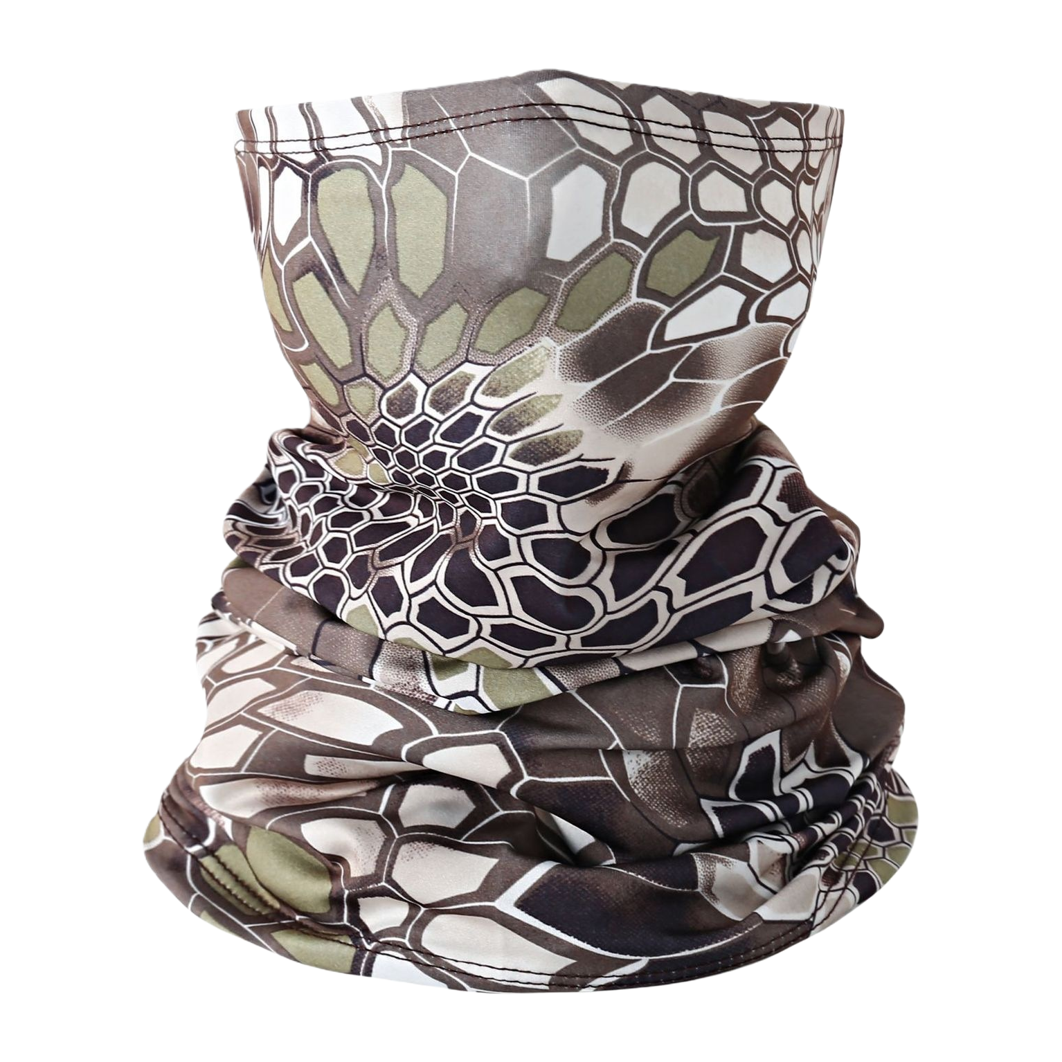 The blue geometric pattern warm neck strap is a fashionable and versatile autumn and winter scarf Item Picture