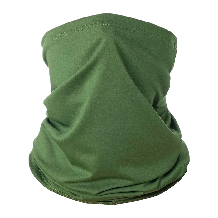 Green scarf, unisex pure cotton warm knitted scarf, autumn and winter accessory Item Picture