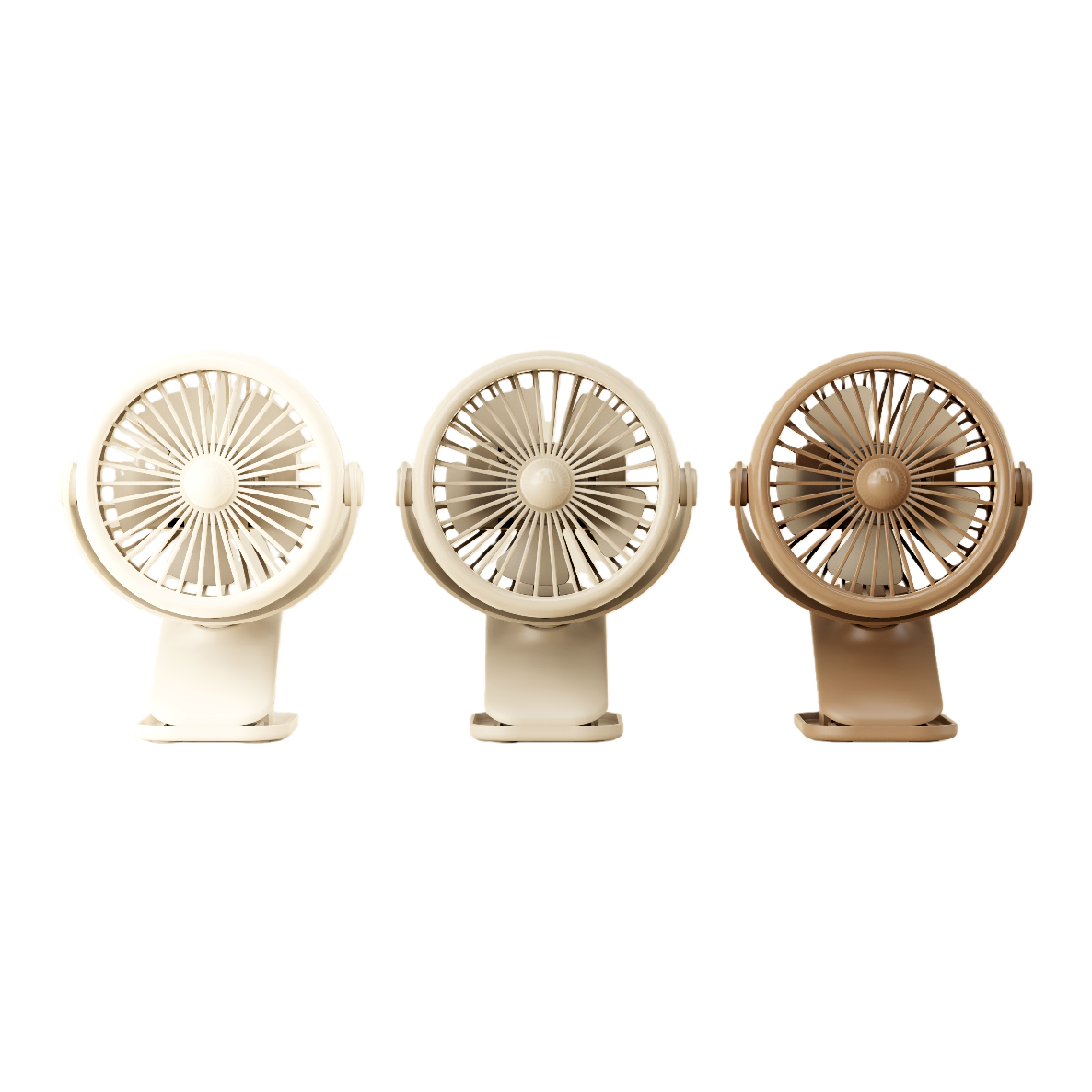 The three-color clip fan with adjustable Angle is a silent small fan for desktop office work and study Item Picture