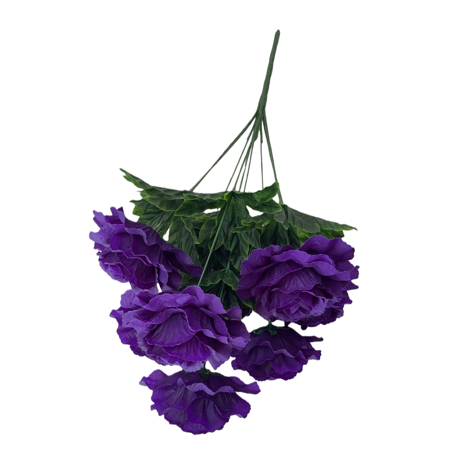 Purple artificial flower bouquets, artificial fresh flowers, living room decoration ornaments, wedding decorations Item Picture