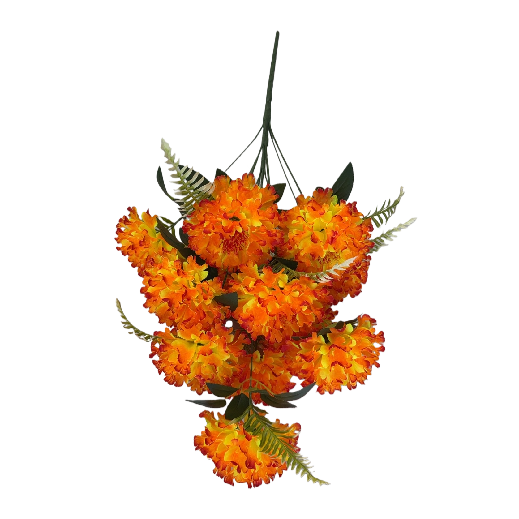Orange-yellow artificial flower bouquets for living room and bedroom decoration, high-end and realistic artificial flowers Item Picture