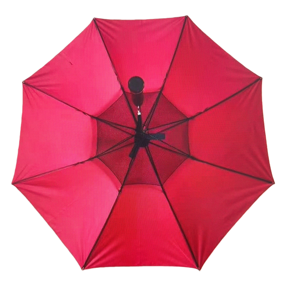 Red all-weather automatic umbrella, windproof, sun-proof and water-repellent portable folding umbrella Item Picture