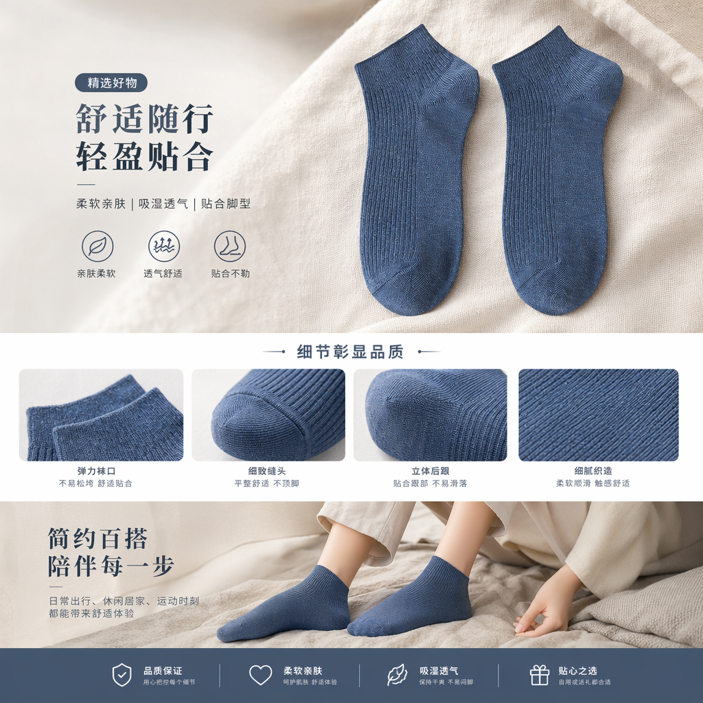 运动休闲棉袜黑色长款潮袜男女通用瑜伽袜105145894详情1
