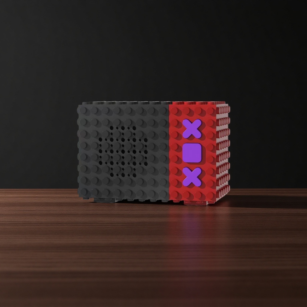 مكبر الصوت الأسود ذو اللون الأحمر Specification image