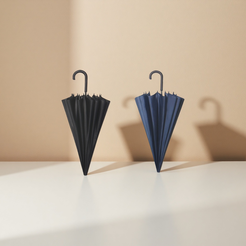 This black and blue dual-color umbrella is waterproof, sun-proof, portable, foldable and automatically opens and closes Specification image