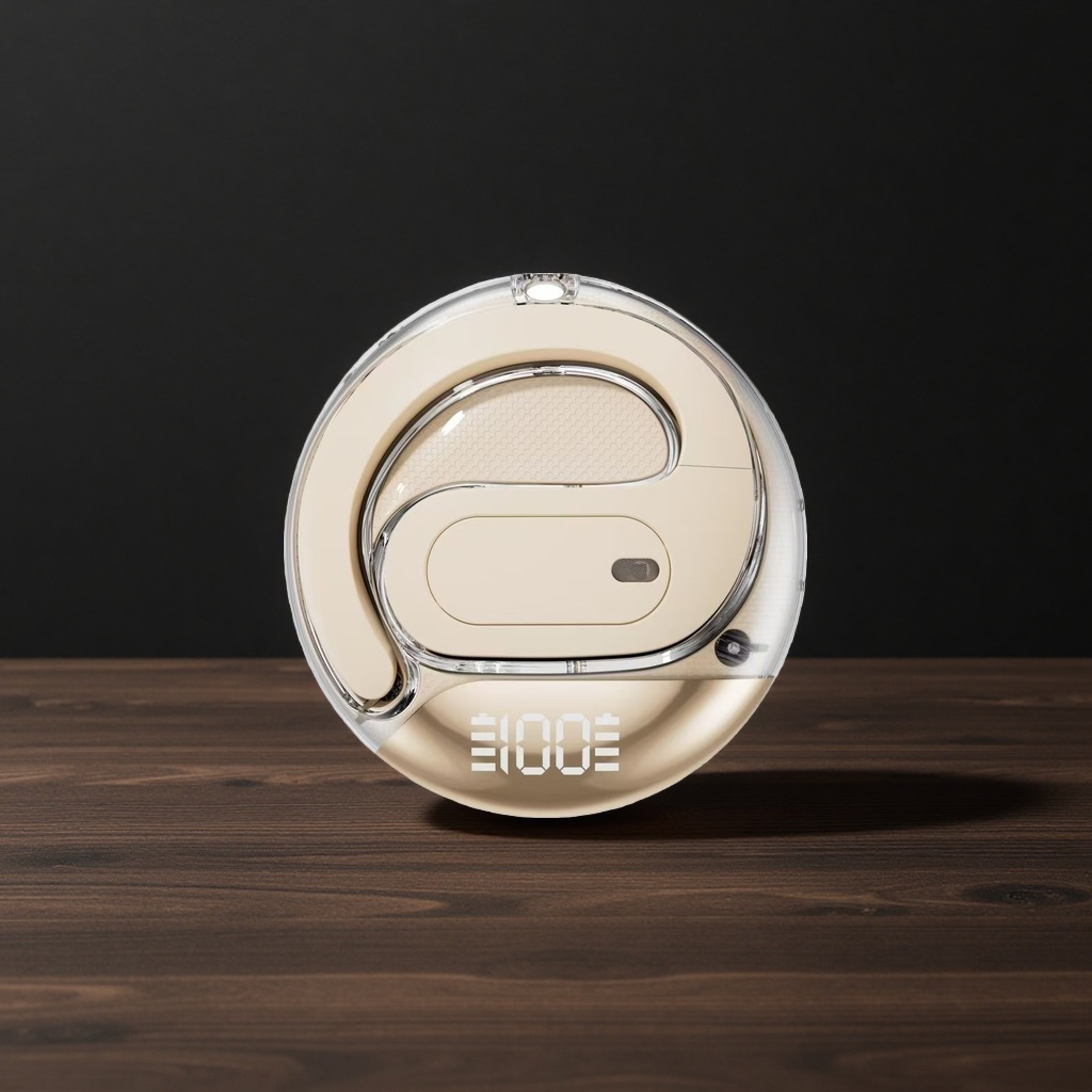The beige circular electronic device supports Bluetooth wireless charging and intelligent control Specification image