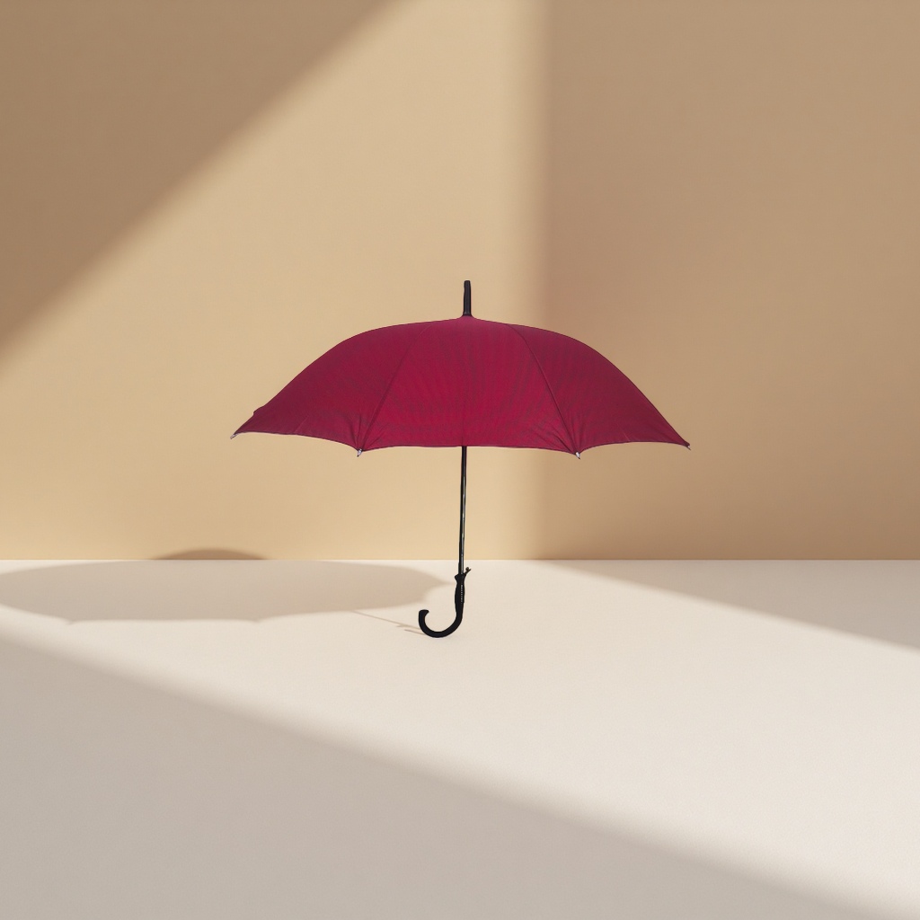 Red all-weather automatic umbrella, waterproof, sun-proof, portable, foldable and long-handled, suitable for both women and men Application Scenario