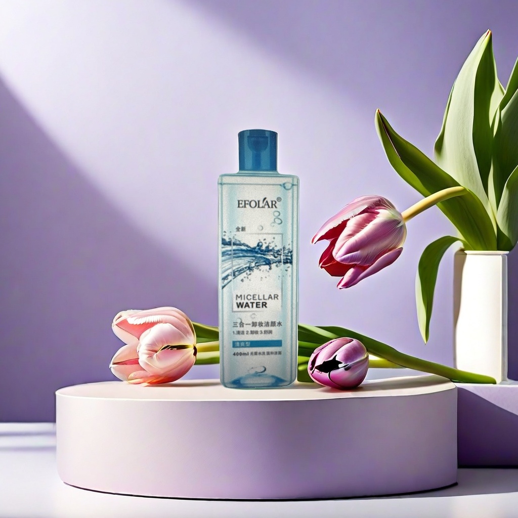 The blue bottle makeup remover water is gentle, non-irritating, hydrating and refreshing. It combines makeup remover and facial cleanser into one